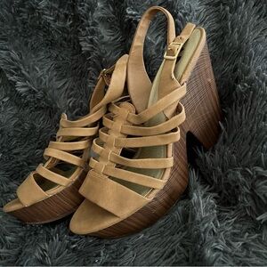 Brown G By Guess Platform Sandal